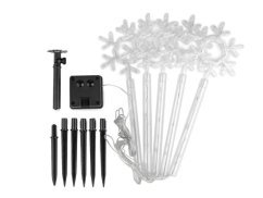 Vánoční solární svítidlo se zápichem stromečky, hvězdy, vločky