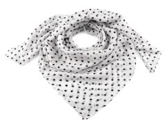 Šátek s puntíky 85x90 cm