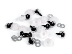 Oči glitrové s pojistkou Ø10 mm