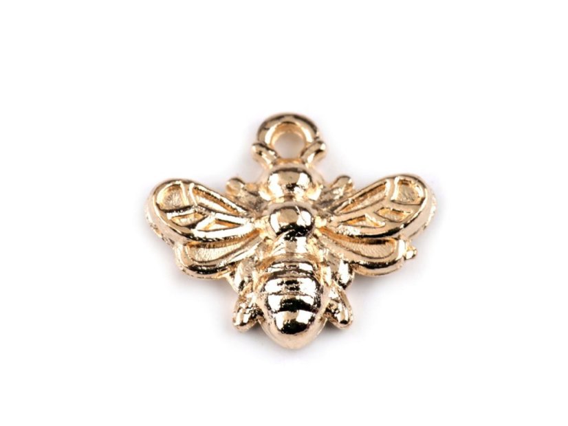 Kovový přívěsek mini včelka 13x11 mm