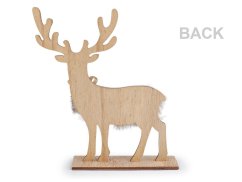 Dřevěný jelen výška 21,5 cm