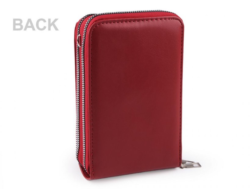 Peněženka s kapsou na mobil přes rameno crossbody 11x18cm