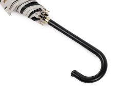 Dámský vystřelovací deštník s puntíky a perlami