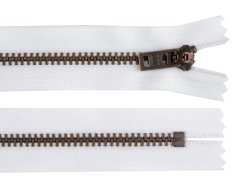 Kovový zip YKK No 5 délka 18 cm staromosazný (jeansový)