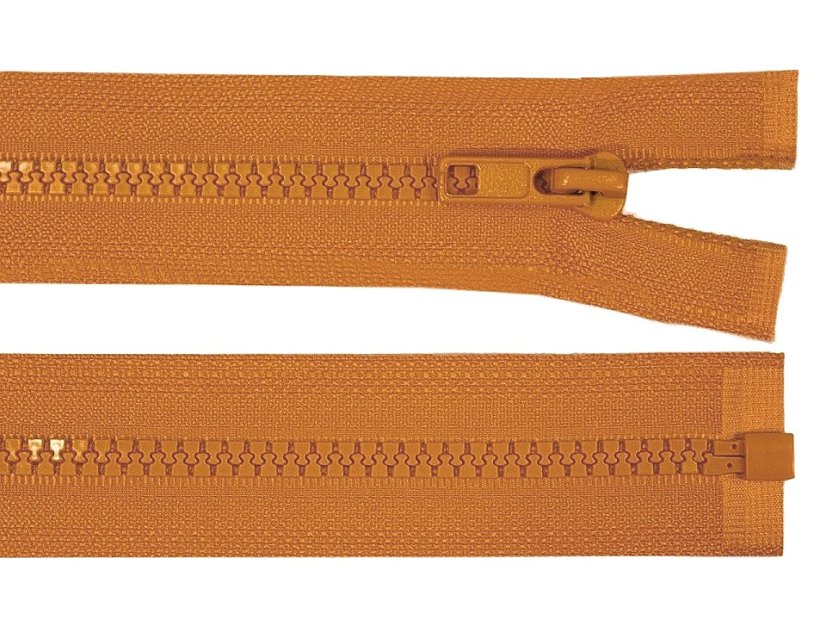 Kostěný zip šíře 5 mm délka 65 cm bundový
