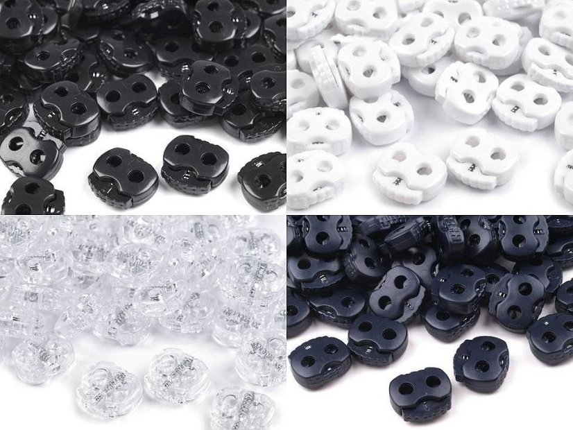 Brzdičky s dvěmi dírkami 15x15 mm malé
