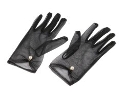 Společenské rukavice tylové s perlou