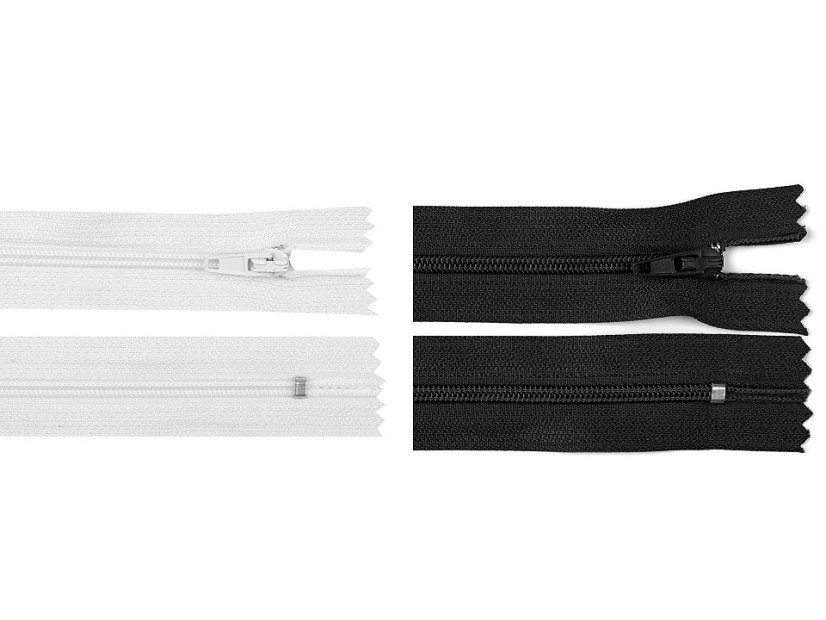 Spirálový zip šíře 3 mm délka 35 cm autolock