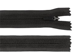 Spirálový zip skrytý No 3 délka 25 cm na outdoorové oděvy a doplňky, semi-autolock