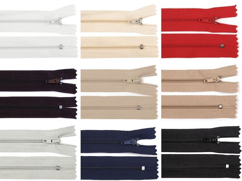Spirálový zip šíře 3 mm délka 45 cm pinlock