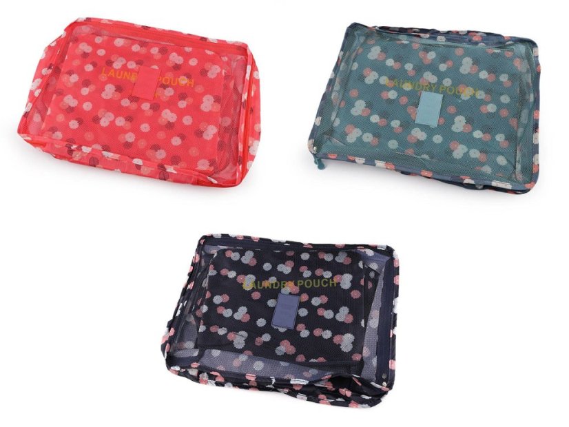 Sada cestovních organizérů do kufru 6 ks