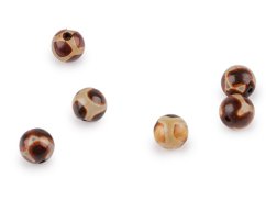 Achát Dzi syntetický, minerální korálky Ø8 mm