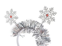 Čelenka do vlasů vločky, vánoční / párty