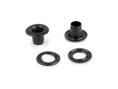 Průchodky s podložkou vnitřní Ø4 mm / vnější Ø7,5 mm na silnější látky