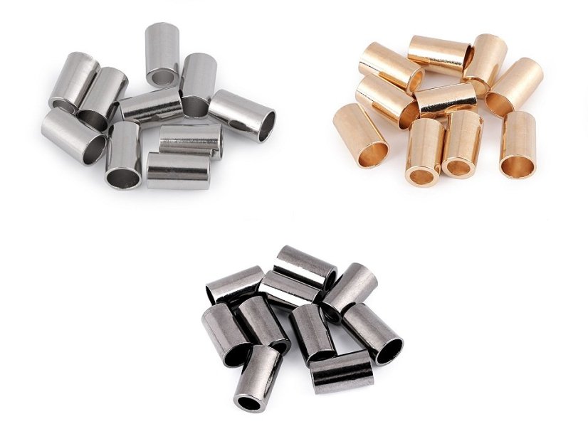 Kovová koncovka na šňůru Ø3,5 mm, Ø5,5 mm