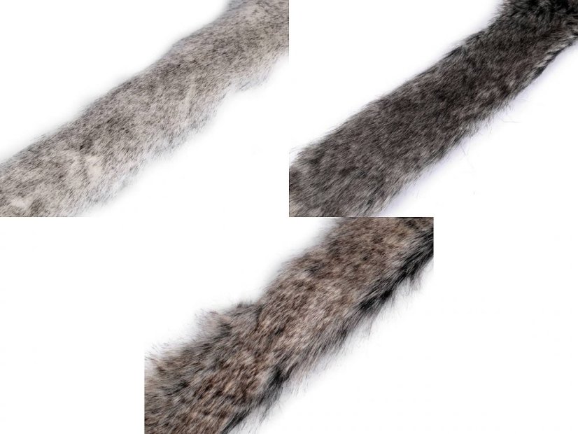 Oděvní / dekorační kožešina šíře 5 cm