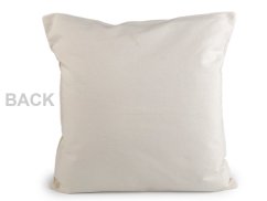 Povlak na polštář vyšívané květy 45x45 cm