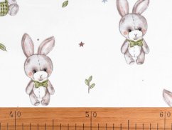 Bavlněná látka / plátno králík