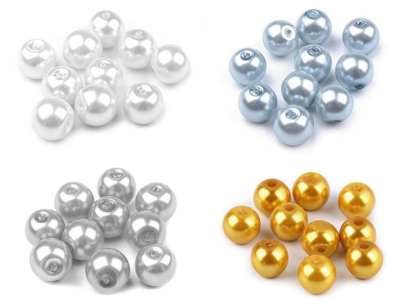 Skleněné voskové perly Ø8 mm