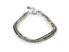 Náramek z hematitu trojitý