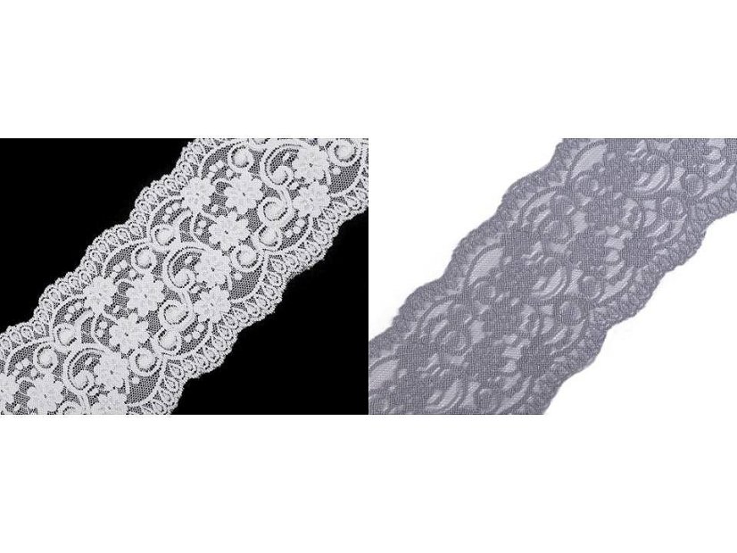 Elastická krajka / vsadka šíře 10 cm