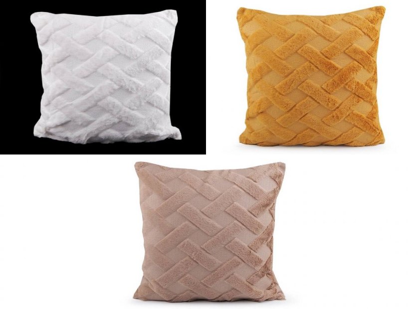 Povlak na polštář plyšový 45x45 cm