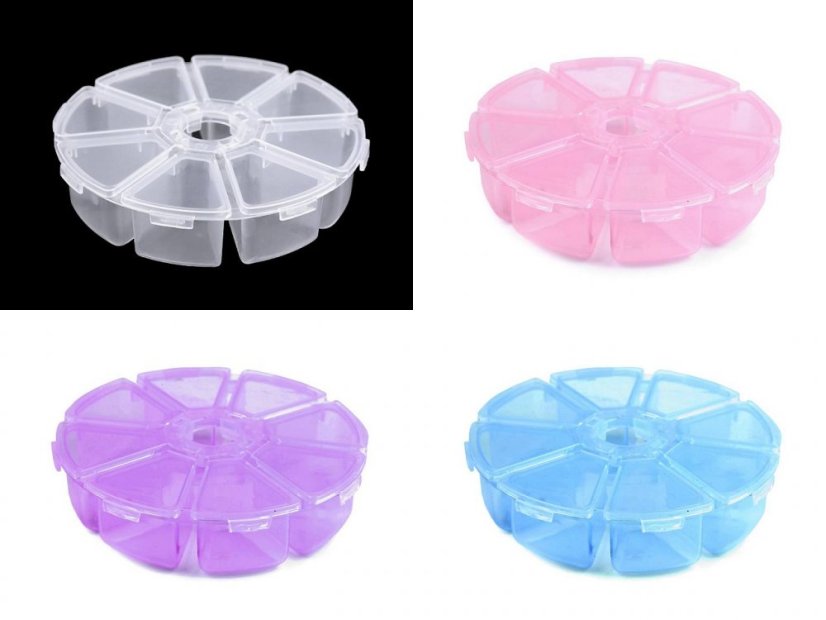 Plastový box / zásobník Ø10 cm