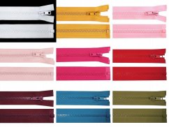 Kostěný zip šíře 5 mm délka 70 cm bundový