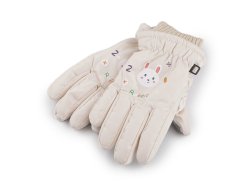 Dětské rukavice šusťákové zateplené s elastickým nápletem