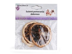 Dekorace sušené pomeranče 3 ks
