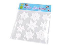 Vánoční samolepicí gelové vločky