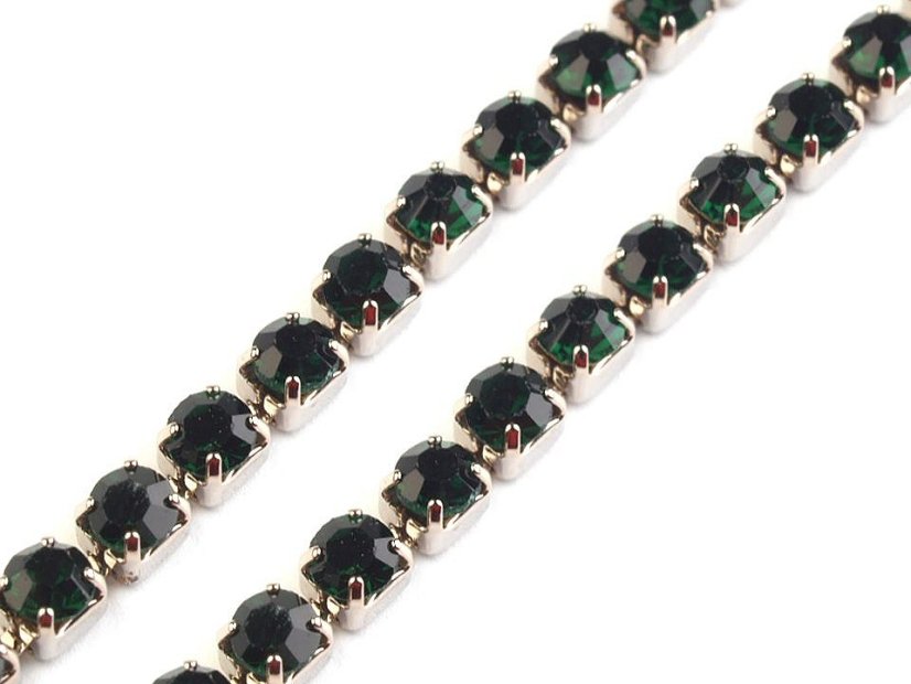 Štrasový prýmek / borta šíře 2,4 mm