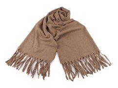 Zimní šála / pléd buklé s třásněmi 65x190 cm