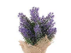 Umělá levandule v jutovém obalu
