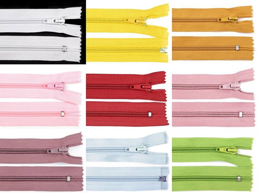 Spirálový zip šíře 5 mm délka 18 cm POL