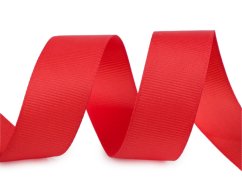 Rypsová stuha ve vánočních barvách šíře 25 mm