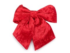 Vánoční mašle sametová 21x24 cm