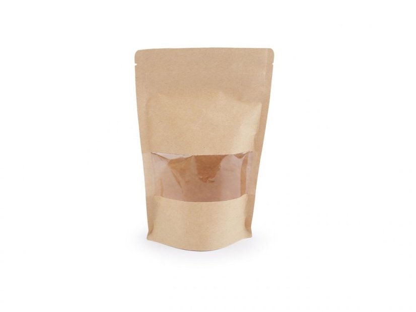 Papírový sáček s průhledem natural, malý