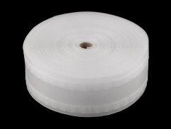 Záclonovka šíře 80 mm s poutky na kovové háčky