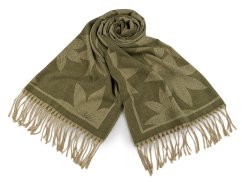Zimní šála / pléd s třásněmi 70x185 cm