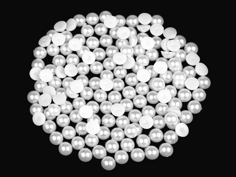Kabošony / půlperle / perly k nalepení Ø9 mm