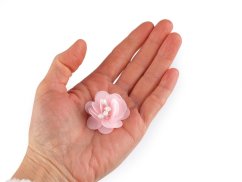 Flitrový květ s korálky Ø3,8 cm
