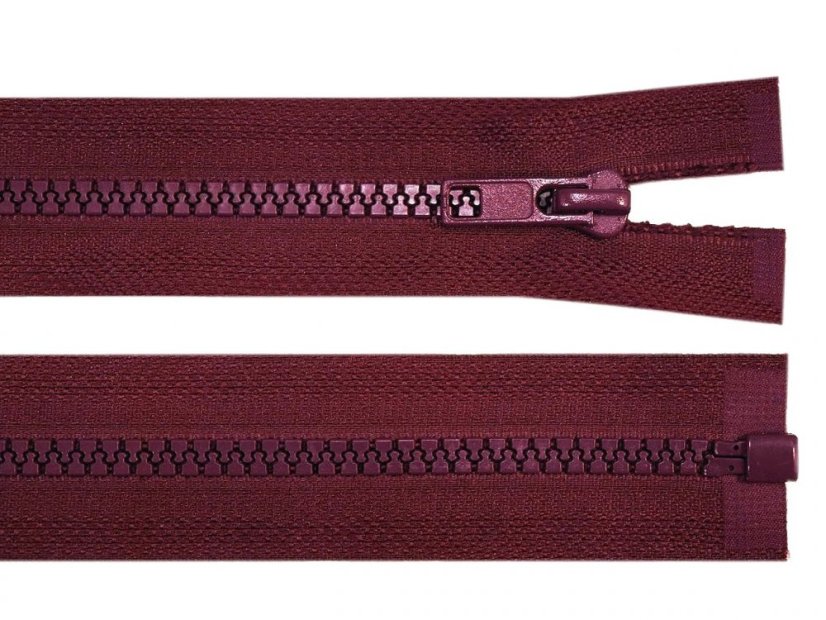 Kostěný zip šíře 5 mm délka 50 cm bundový
