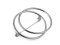Minimalistická brož kruhy - Název varianty: platina