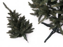 Umělý vánoční stromeček 220 cm - přírodní, zasněžený, 2D