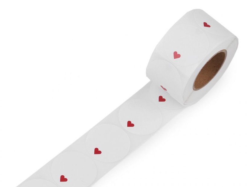 Papírové samolepky Ø38 mm k popisu