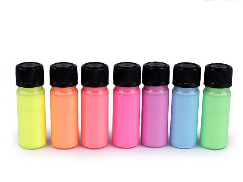 Sada barev na textil Art e Miss; na tmavý textil, neon, metalický