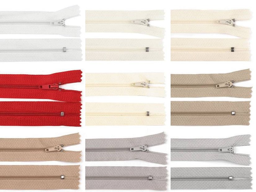 Spirálový zip šíře 3 mm délka 40 cm pinlock