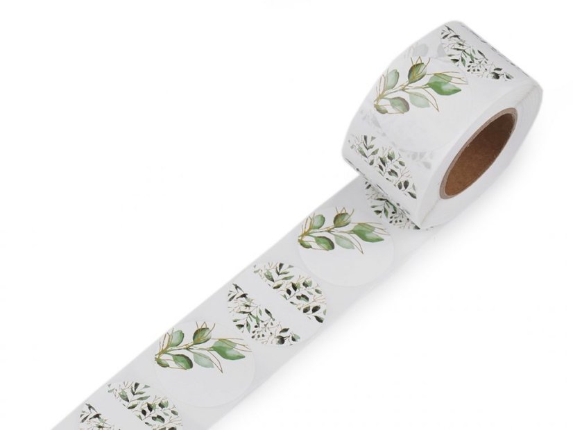 Papírové samolepky Ø38 mm k popisu