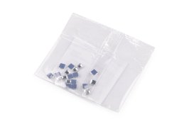 Nažehlovací kamínky hotfix čtvereček rovné broušení 4x4 mm
